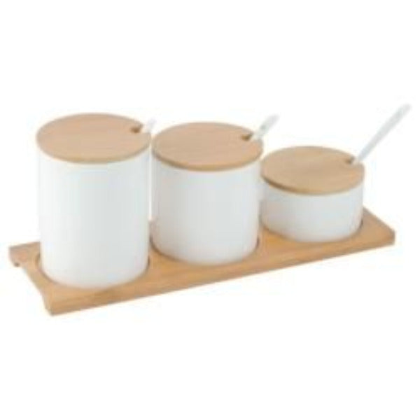 American Metalcraft Porcelain Canister Set - AttractionOil.com