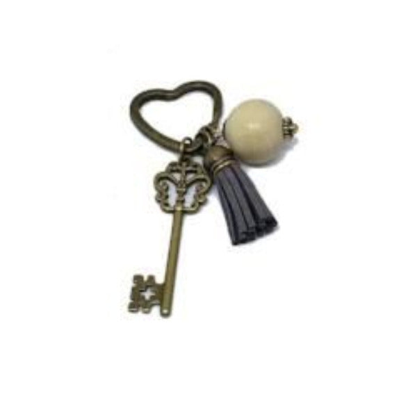 Antique Bronze Key & Things Keychain - AttractionOil.com
