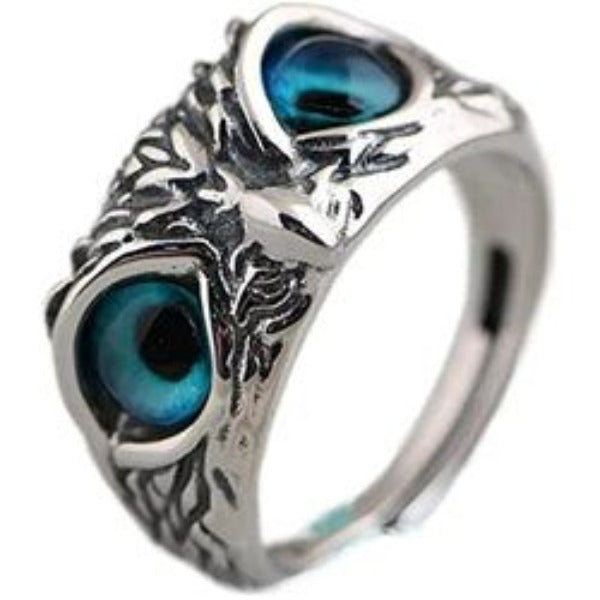 Blue Eyes Owl Ring - AttractionOil.com