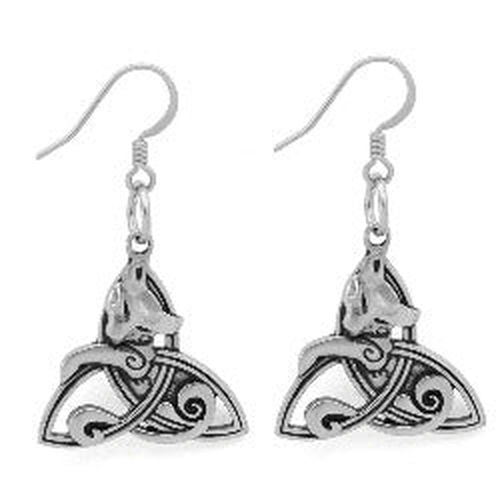 Celtic Cat Sidhe Earrings - AttractionOil.com