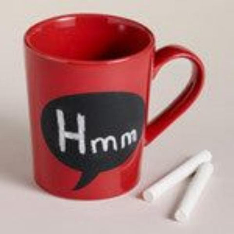 Chalk Talk Mug - Red - AttractionOil.com