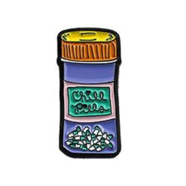 Chill Pills Enamel Pin - AttractionOil.com