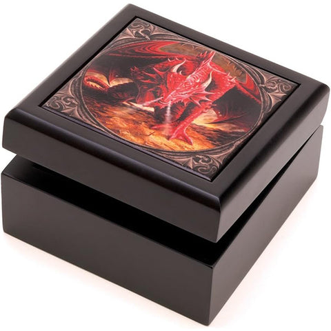 Crimson Dragon Treasure Box