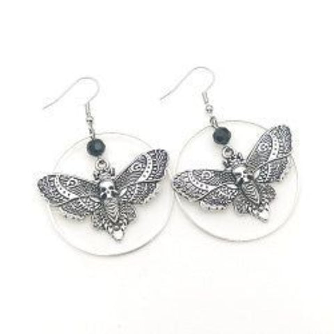 Death Moth Earrings - AttractionOil.com