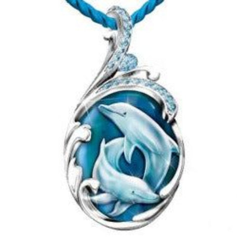 Dolphin Pendant Necklace - AttractionOil.com