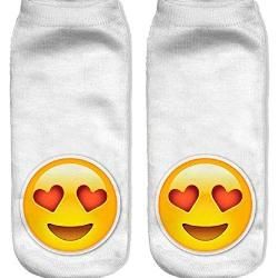 Emoji Heart Eyes Ankle Socks - AttractionOil.com
