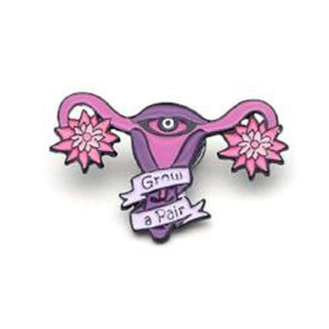 Grow a Pair Enamel Pin - AttractionOil.com