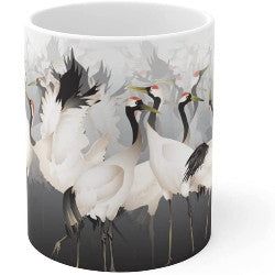 Lucky Cranes Ceramic Mug - AttractionOil.com