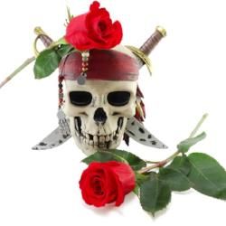 Men's Skull & Rose Scented Pheromone Oil - AttractionOil.com