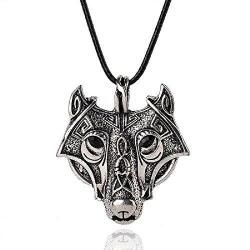 Norse Wolf Head Pendant Necklace - AttractionOil.com