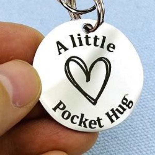 Pocket Hug Double Sided Coin Keychain - AttractionOil.com