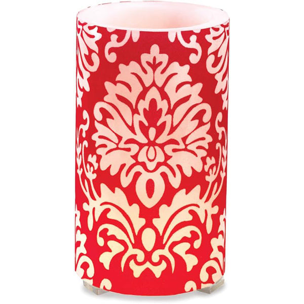 Red Filigree Wax Shadow Lantern