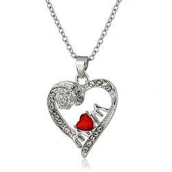 Rose Heart Mom Pendant - AttractionOil.com