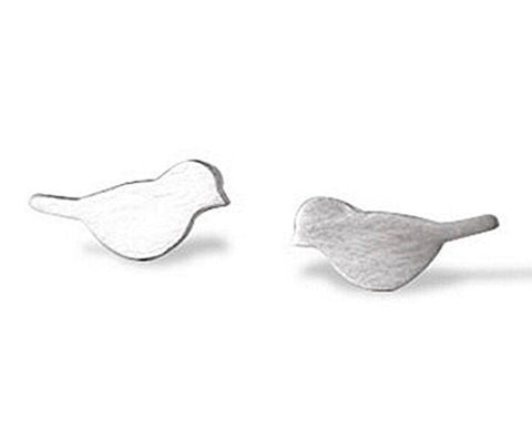 Silver Bird Pierced Earrings - AttractionOil.com