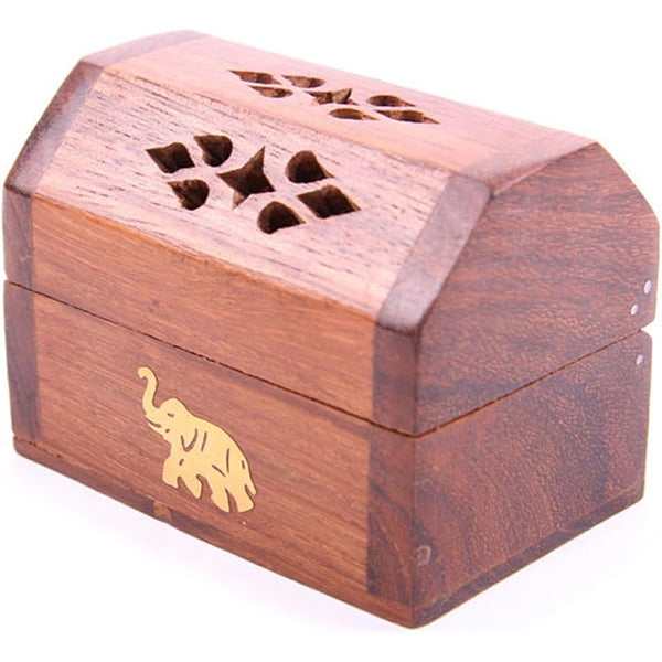 Single Shesham Wood Incense Box