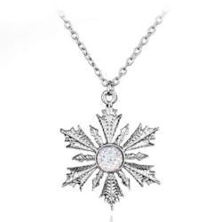 Snowflake Frozen Crystal Necklace - AttractionOil.com