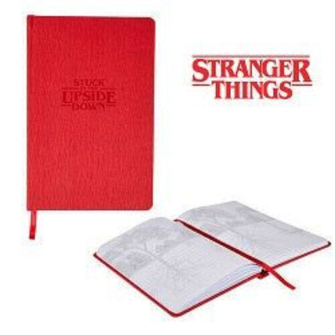 Stranger Things "Stuck in the Upside Down" Journal w Ribbon Bookmark - AttractionOil.com