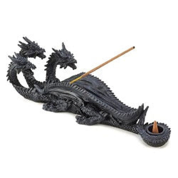 Triple-Head Dragon Incense Burner - AttractionOil.com