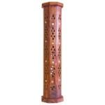 Wooden Tower Coffin Box Incense Burner - AttractionOil.com