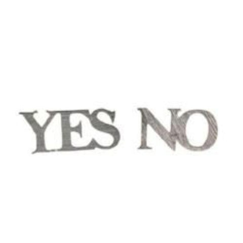YES And NO Letters Stud Earrings - AttractionOil.com