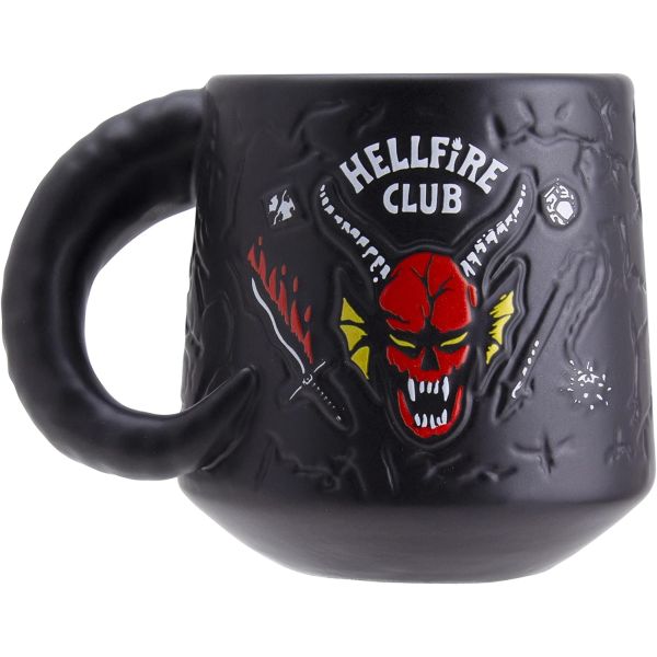 Stranger Things Hellfire Club Demon Embossed Ceramic Coffee Mug