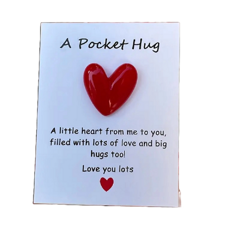 Pocket Hug Heart Love Valentine Card